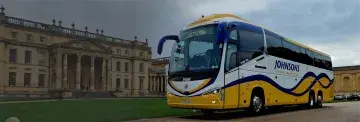 Coach parked outside Stowe School