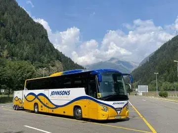 Coach in Mountains