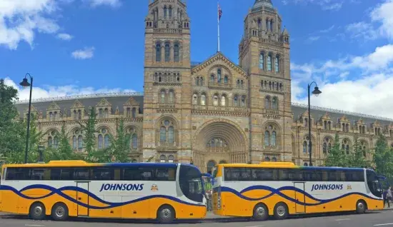 Coach outside cathedral