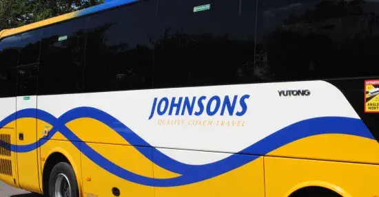 Johnsons logo close up Coach